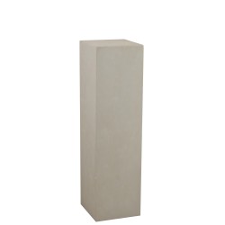 Colonne décorative rectangulaire en argile beige 101 cm