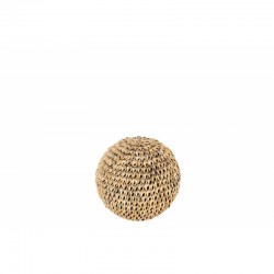 Bola de concha de piedra natural de 11.5x11.5x11.5 cm