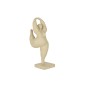 Figurina de resina beige de 19x17.5x51.5 cm