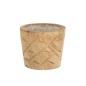 Cache-pot en bois beige 20x20x17 cm