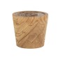 Cache-pot en bois naturel 22x22x21 cm