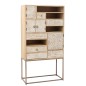 Armoire 10 tiroirs en Bois Beige 84,5x38x157cm