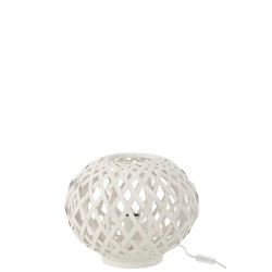 Lampe de table en bois blanc 32x32x28 cm