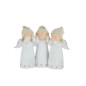 3 anges solidaires de la sagesse en résine multicouleur 28x10x22 cm