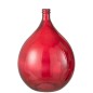 Vase dame jeanne en verre rouge 38x38x56 cm