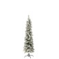 Sapin de Noël artificiel enneigé en plastique vert 47x47x184 cm