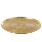 Plateau rond en aluminium or 74x74x2.5 cm