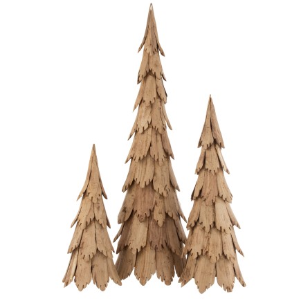 Sapin de Noël en bois naturel 120 cm