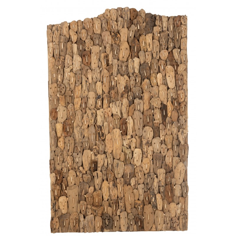 Cadre pour bouchons liège en bois beige 47x7x65cm