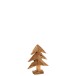 Arbre de Noël morceaux de teck en bois naturel 25x10.5x48.5 cm