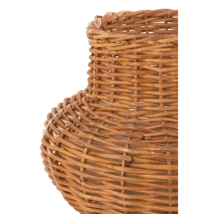 Cesta de madera natural 49x49x38 cm