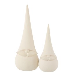 pere noel porcelaine blanc l