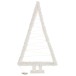 Albero di Natale decorativo in legno bianco 64x13x109 cm