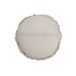 Coussin rond en coton gris 47x47cm