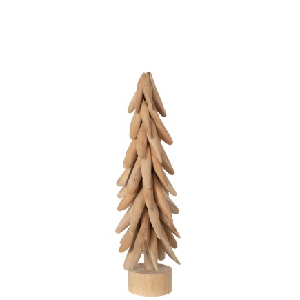 Arbre sur pied en bois naturel 16x16x50 cm