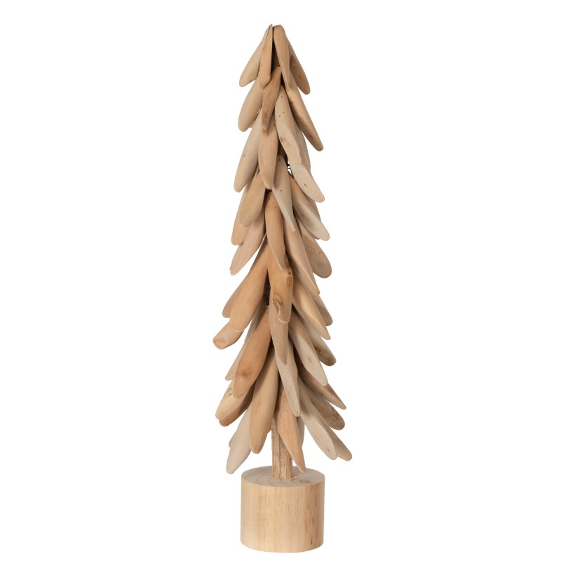 Arbre sur pied en branches en bois naturel 17x17x64 cm