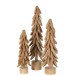 Arbre sur pied en branches en bois naturel 17x17x64 cm