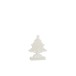 Albero di Natale a LED in legno bianco 15x4x23 cm