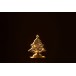 Albero di Natale a LED in legno bianco 15x4x23 cm