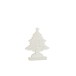 Albero di Natale a LED in legno bianco 19x5x28 cm