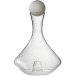 Carafe moderne avec bouchon rond en verre transparent H31cm