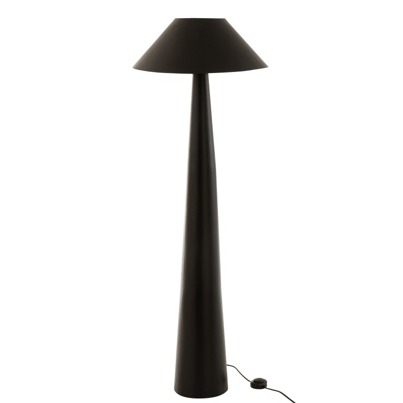 Lampe parapluie en métal noir 50x50x145 cm