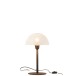 Lampe champignon en métal blanc 21x21x37 cm